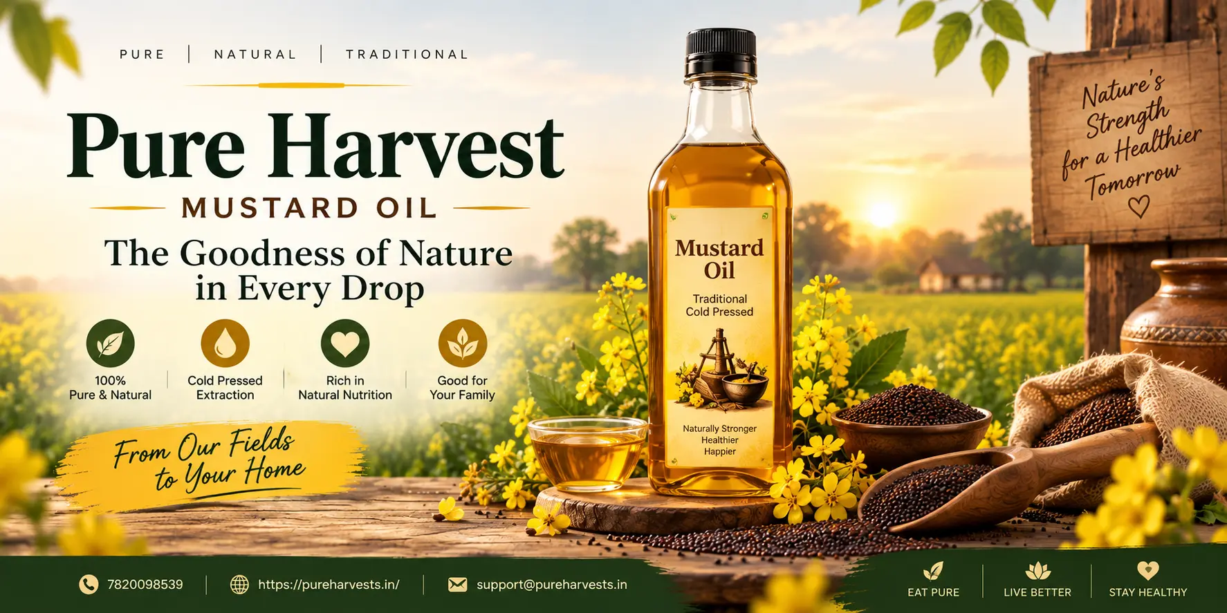 Pure Harvest Mustard OilPure Harvest Mustard Oil